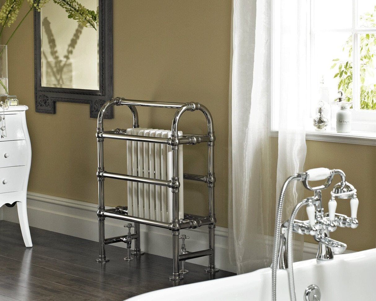 Vogue Towel Horse Vogue Baroque Traditional Straight Towel Radiator in Chrome