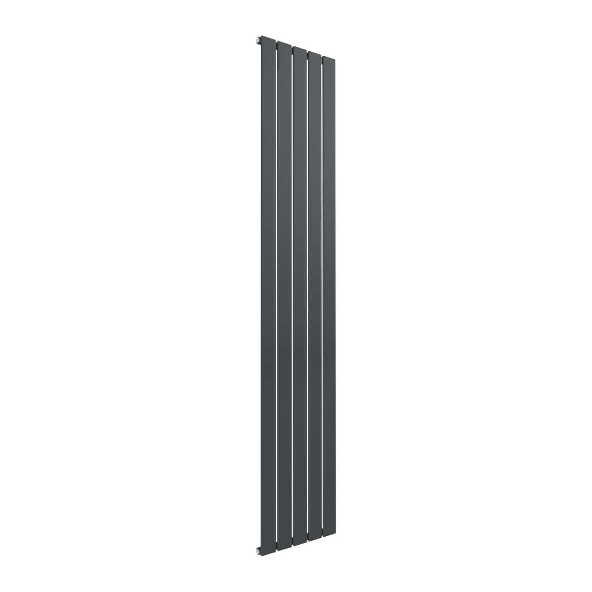 Reina Panel Radiator Reina Flat Vertical Single Panel Radiator 1800 x 366mm / Anthracite