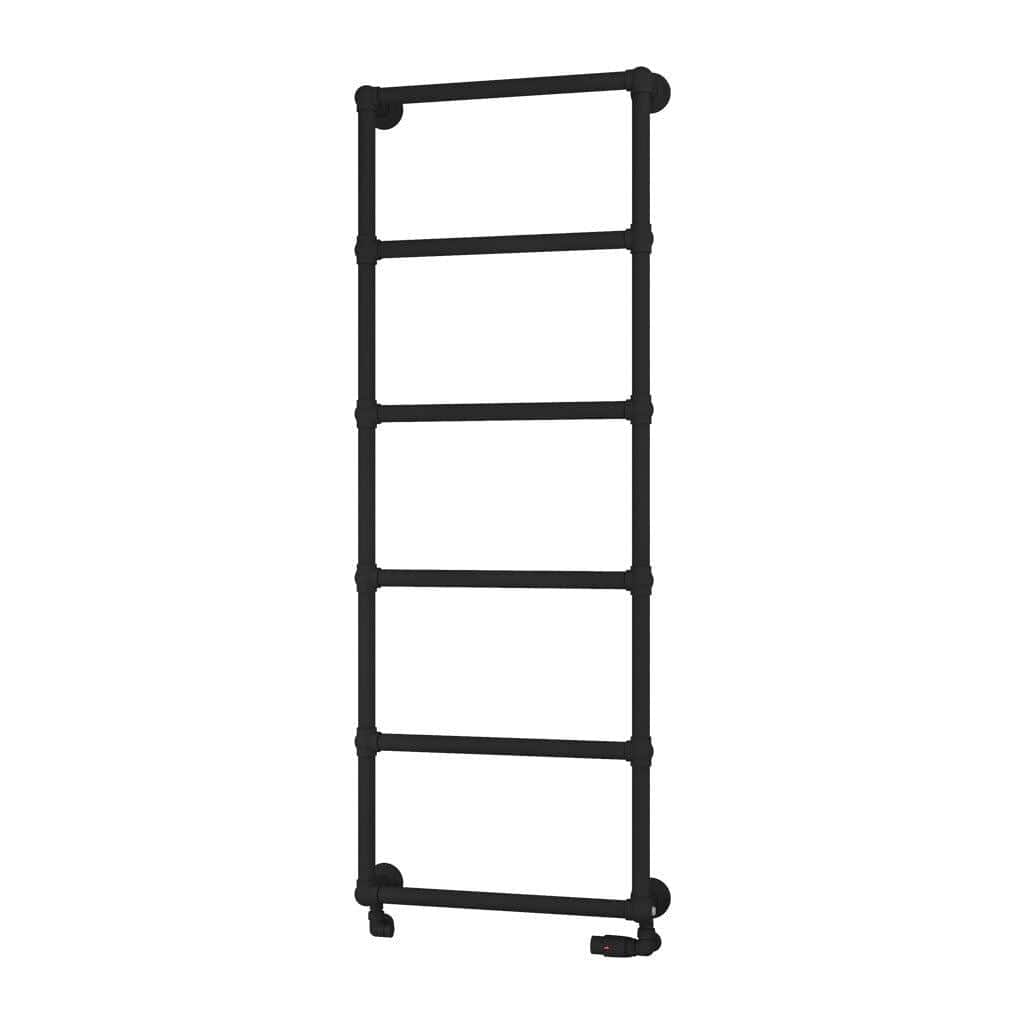Eastbrook Traditional Towel Radiators Eastbrook Stour Vertical Traditional Heated Towel Rail in Matt Black