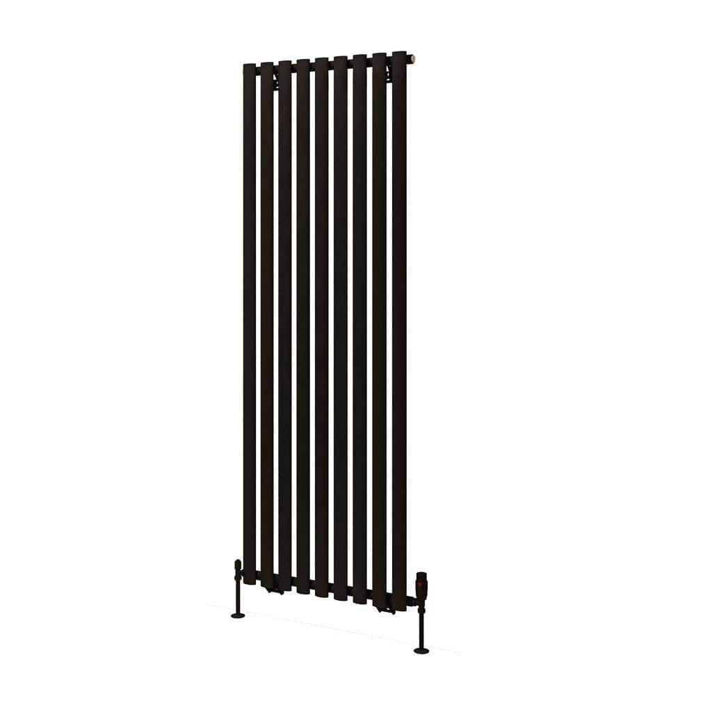 Eastbrook Designer Towel Radiator Eastbrook Tunstall Straight Vertical Designer Radiator in Matt Black