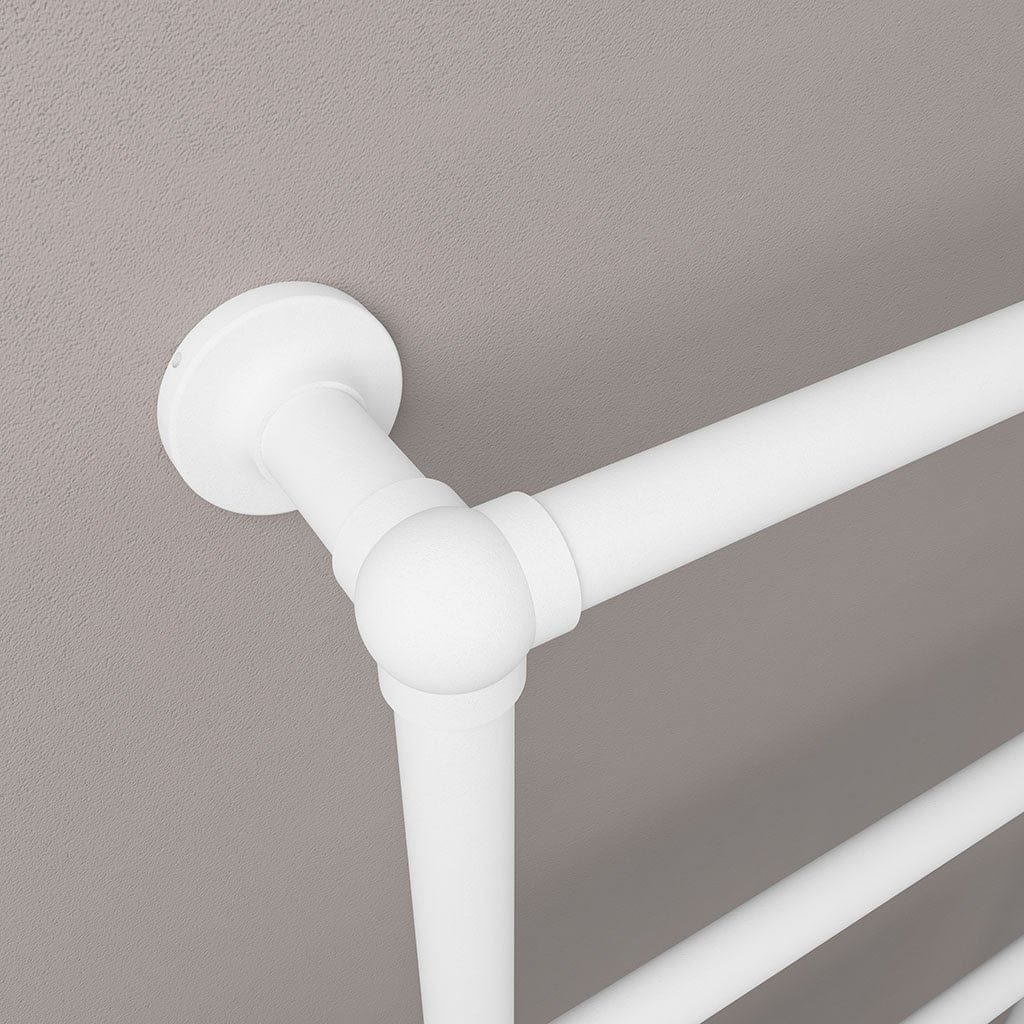 Eastbrook Traditional Towel Radiators Eastbrook Stour Vertical Traditional Heated Towel Rail in Matt White