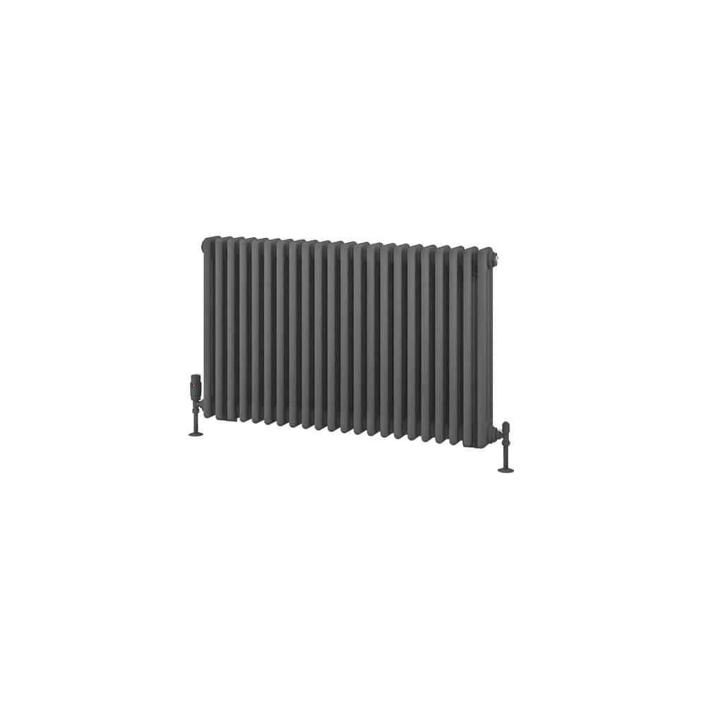 Eastbrook Column Radiator Eastbrook Rivassa Traditional 3 Column Radiator in Matt Anthracite