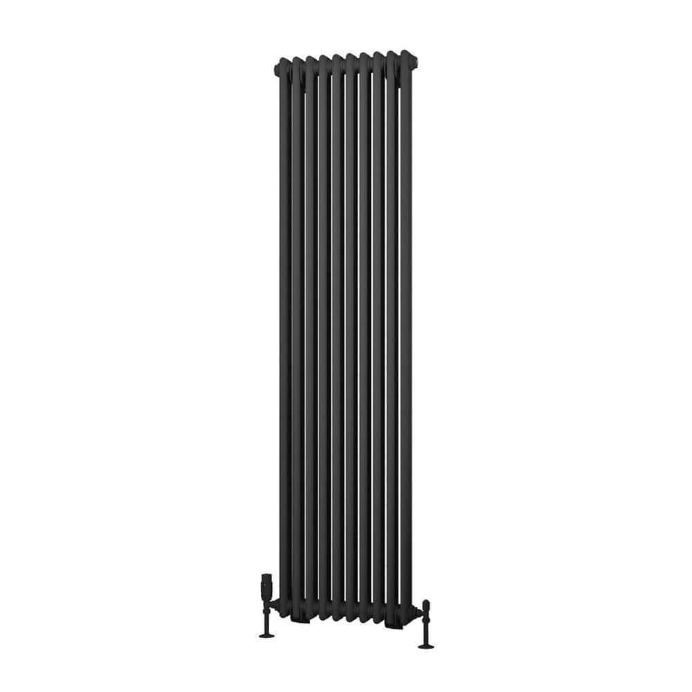 Eastbrook Column Radiator Eastbrook Rivassa Traditional 2 Column Radiator in Matt Anthracite