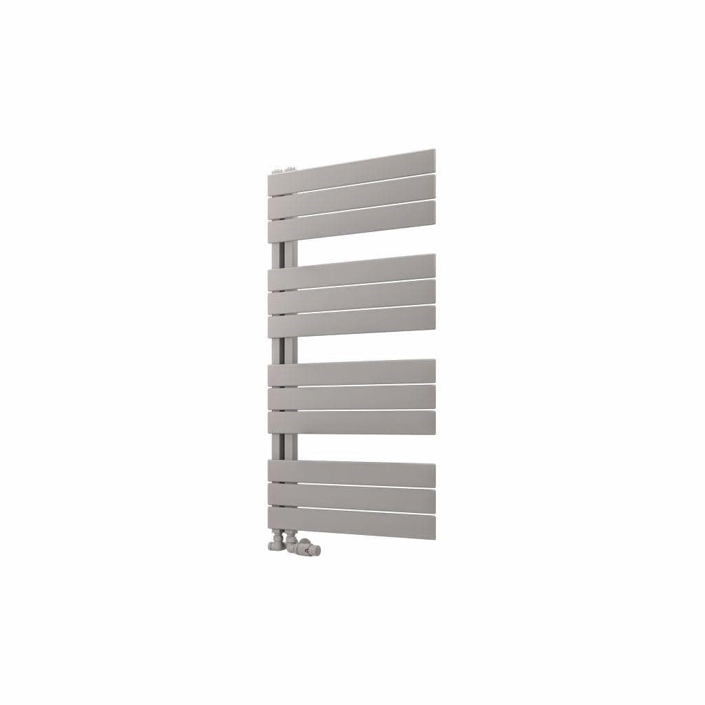 Eastbrook Designer Towel Radiator Eastbrook Helmsley Straight Vertical Designer Towel Rail in Matt Grey 1150 x 600 / Electric Only