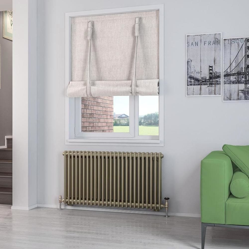 Eastbrook Column Radiator Eastbrook Rivassa Traditional 2 Column Radiator in Bronze Effect 600 x 1148 / Dual Fuel