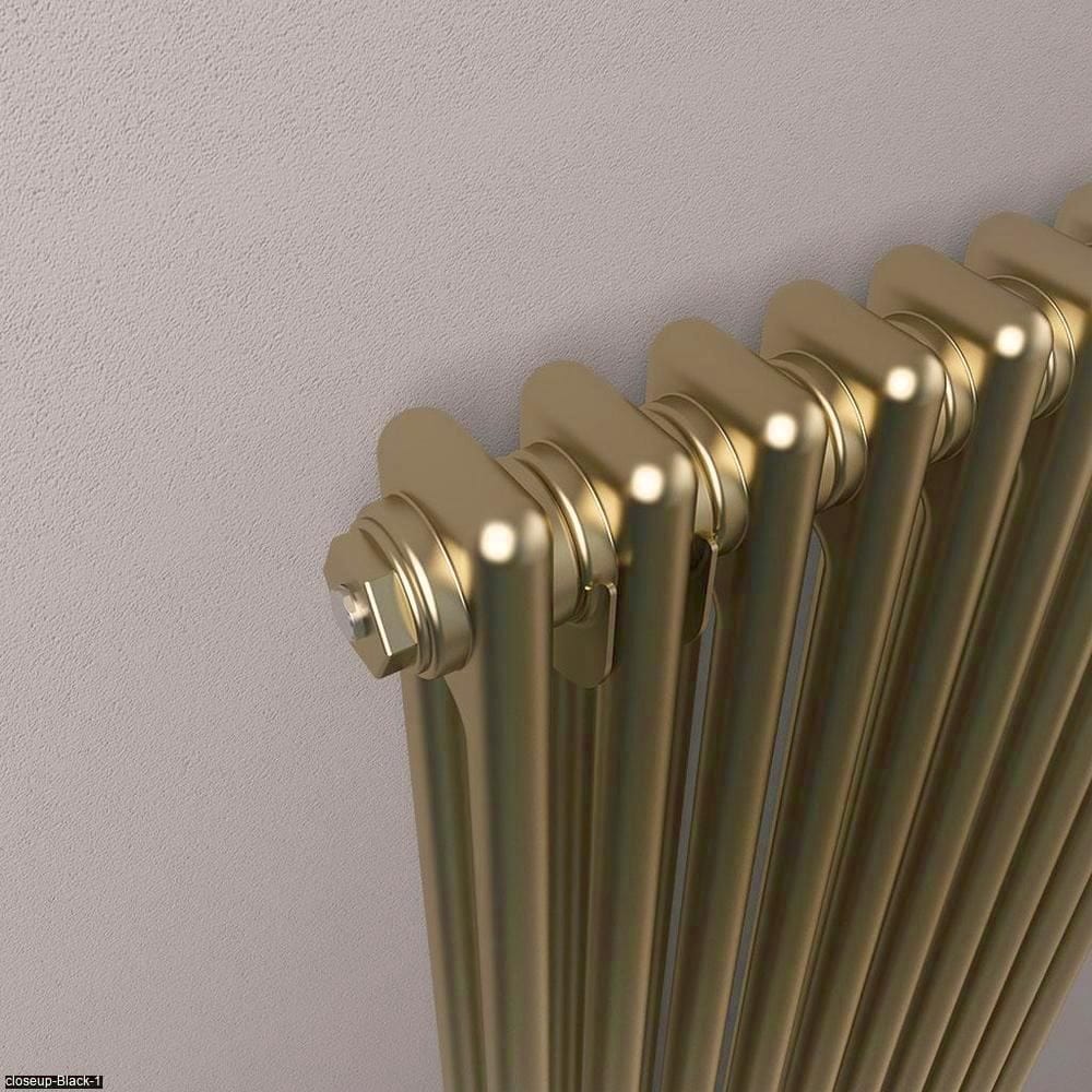 Eastbrook Column Radiator Eastbrook Rivassa Traditional 2 Column Radiator in Bronze Effect