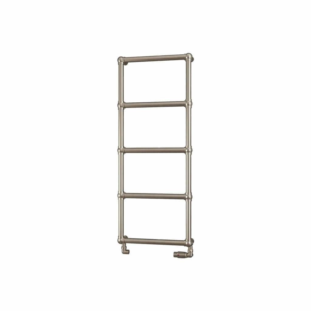 Eastbrook Traditional Towel Rail Eastbrook Stour Vertical Traditional Heated Towel Rail in Brushed Brass 1195 x 500 / Electric Only