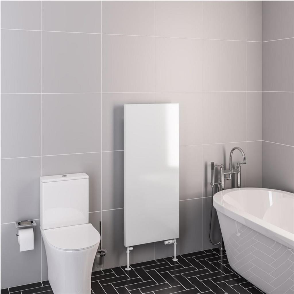 Eastbrook Flat Panel Radiator Eastbrook Wingrave Flat Panel Radiator In Gloss White 1200 x 510mm / Central Heating