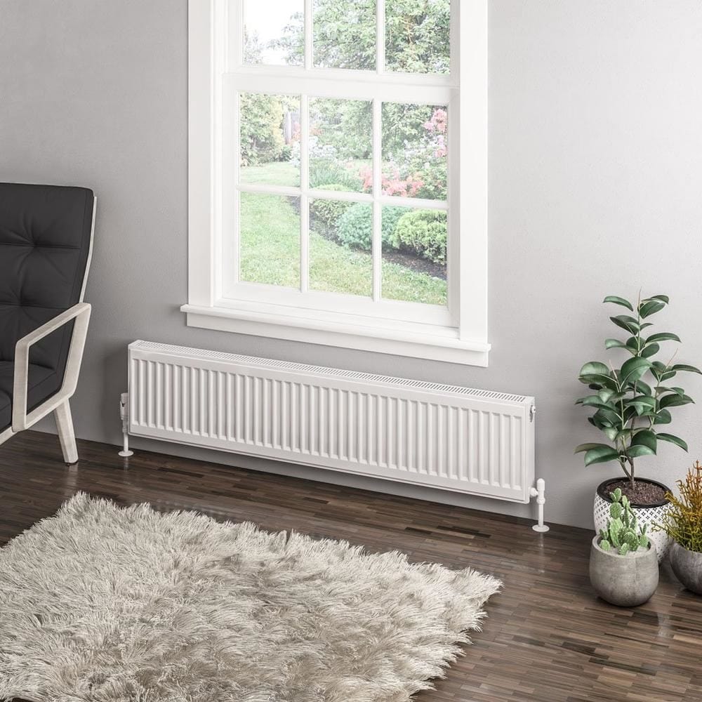 Aquarius Type 11 Compact Panel Radiator In Gloss White