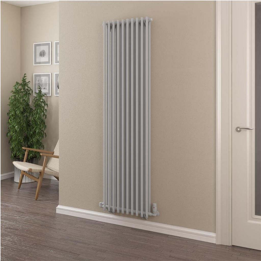Eastbrook Column Radiator Eastbrook Murano Vertical Designer Radiator in Matt Grey 1800 x 510mm