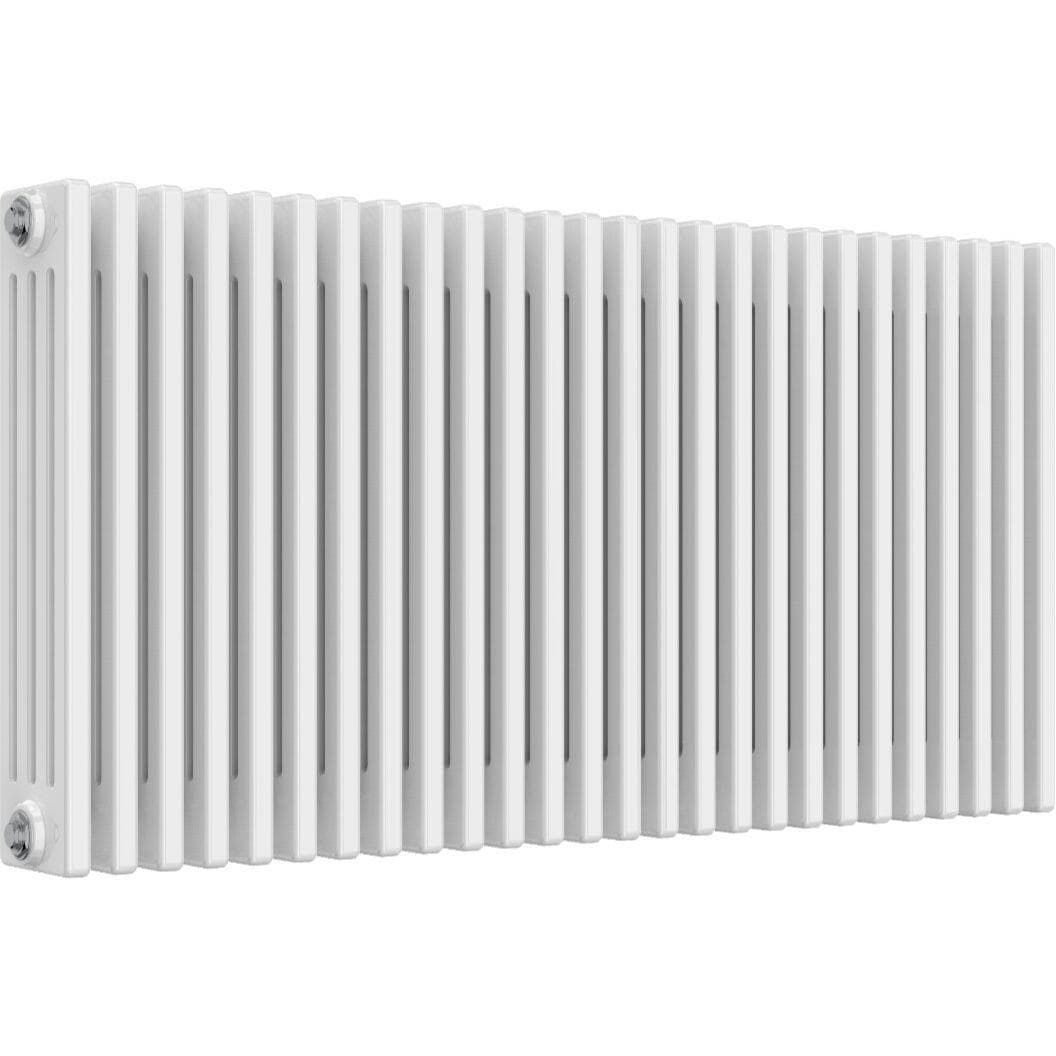 Aquarius Bathrooms Column Radiator Aquarius Foundry Horizontal 4 Column Radiator in White 600mm x 1190mm