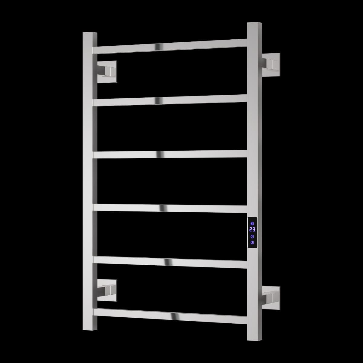 Aquarius Aquarius DigiTherm Velino Dry Electric Radiator with LCD Display 800 x 500mm / Polished Stainless Steel