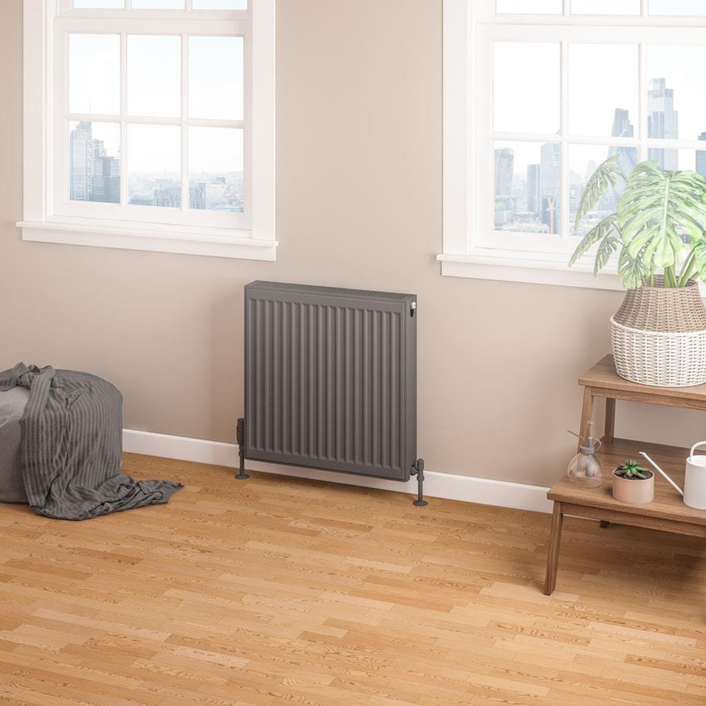 Aquarius Type 22 Aquarius Type 22 Compact Panel Radiator in Matt Anthracite 600 x 600