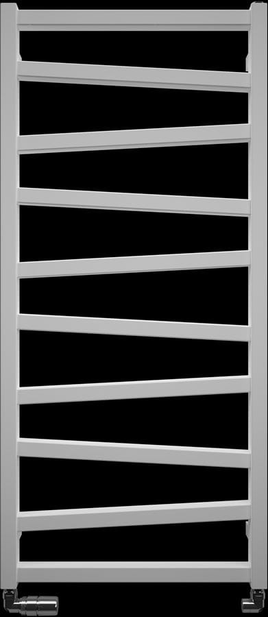 Crosswater Designer Towel Radiator Crosswater Wedge Designer Towel Rail in Soft White Matt