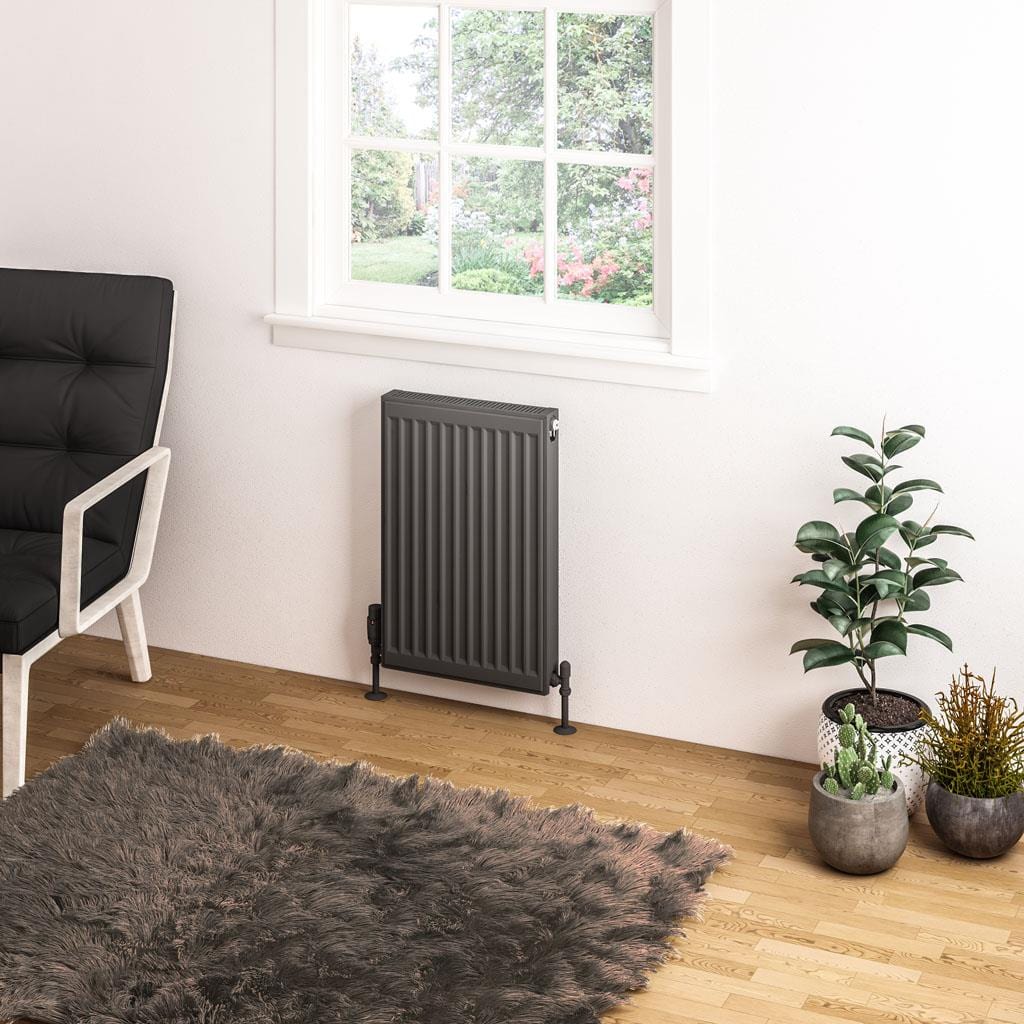 Aquarius Type 11 Aquarius Type 11 Compact Panel Radiator In Matt Anthracite 600 x 400mm