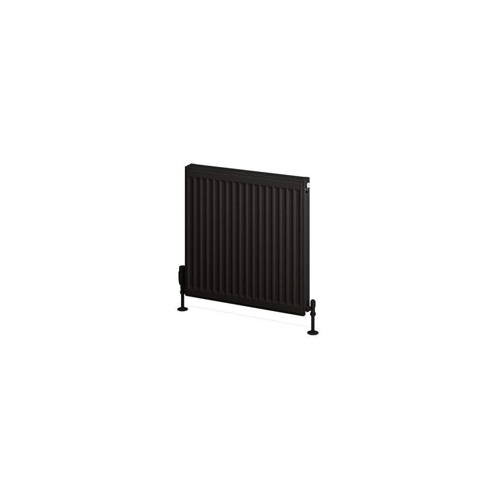 Aquarius Bathrooms Type 11 Aquarius Type 11 Compact Panel Radiator In Matt Black