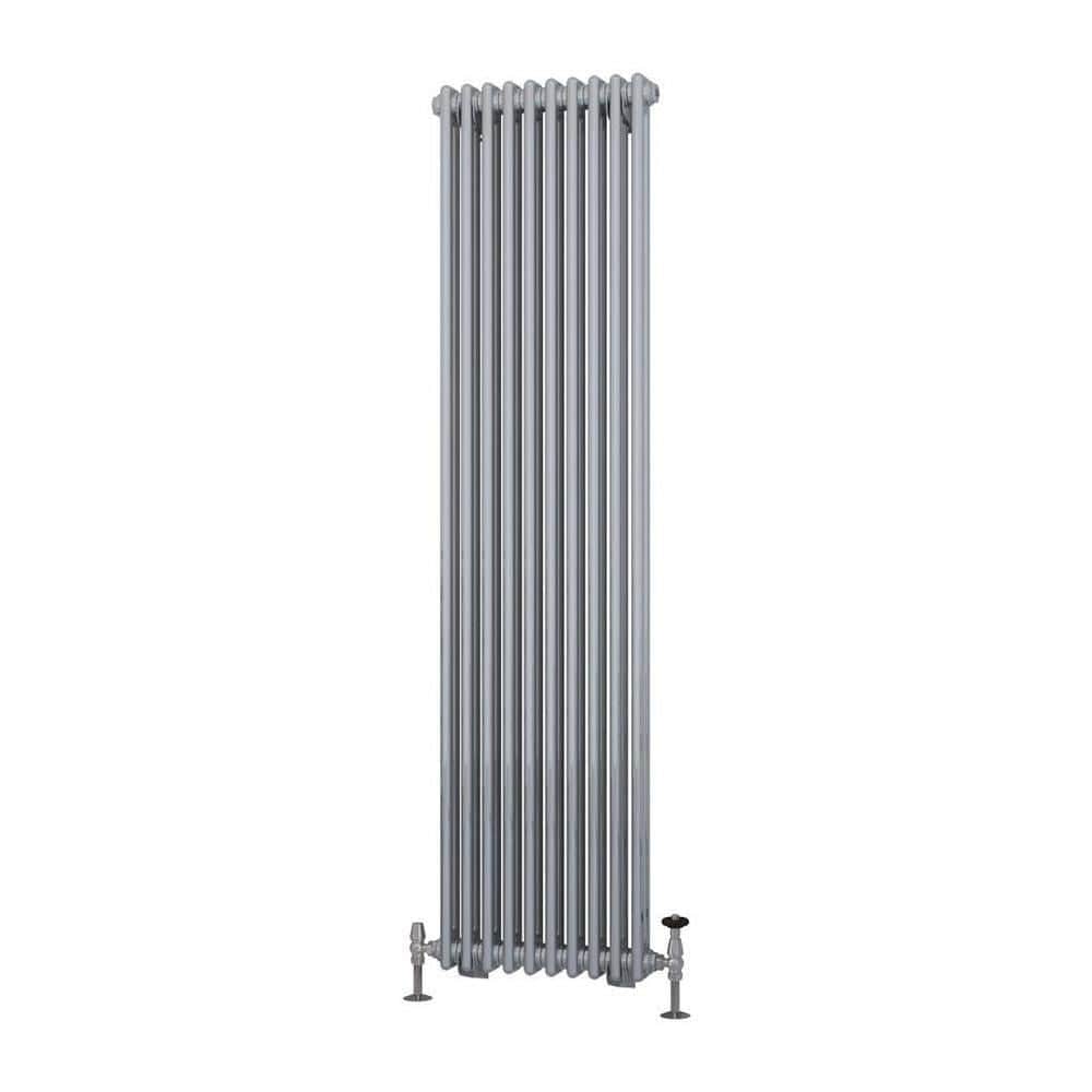 Eastbrook Column Radiator Eastbrook Rivassa Traditional 2 Column Radiator in Chrome Effect