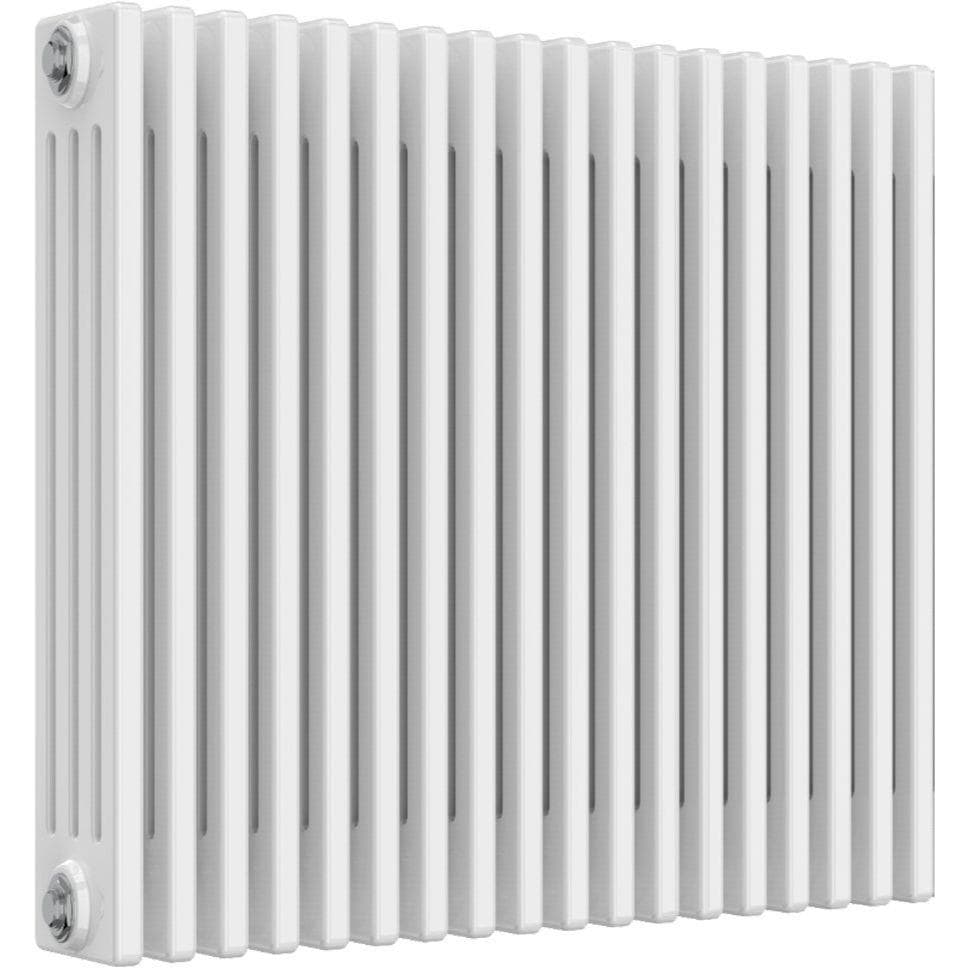 Aquarius Bathrooms Column Radiator Aquarius Foundry Horizontal 4 Column Radiator in White 750mm x 830mm