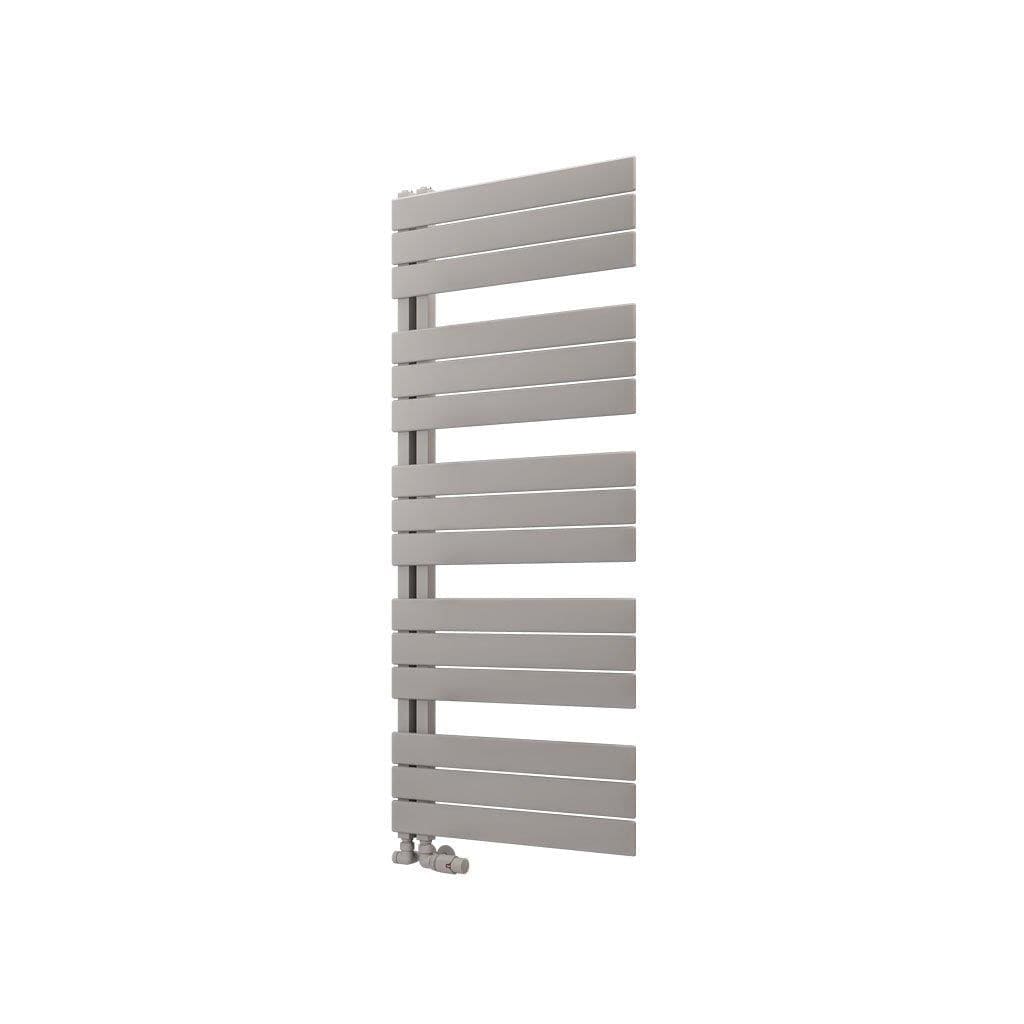 Eastbrook Designer Towel Radiator Eastbrook Helmsley Straight Vertical Designer Towel Rail in Matt Grey 1400 x 600 / Central Heating