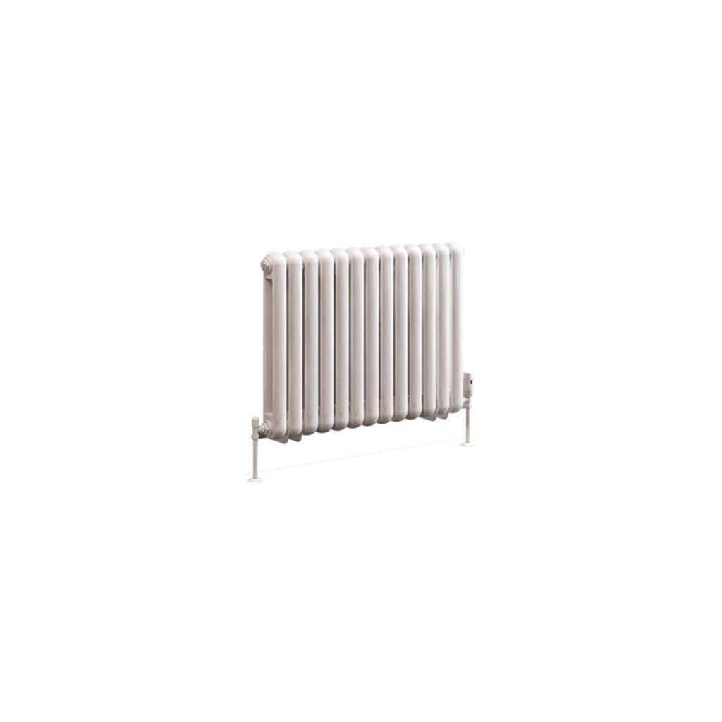 Eastbrook Column Radiators Eastbrook Rubano Straight Horizontal Traditional Column Radiator in Gloss White