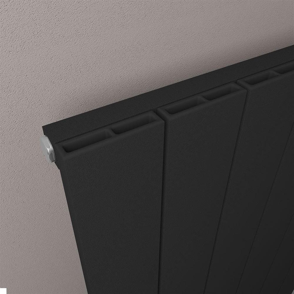 Eastbrook Charlton Vertical Designer Radiator in Matt Black
