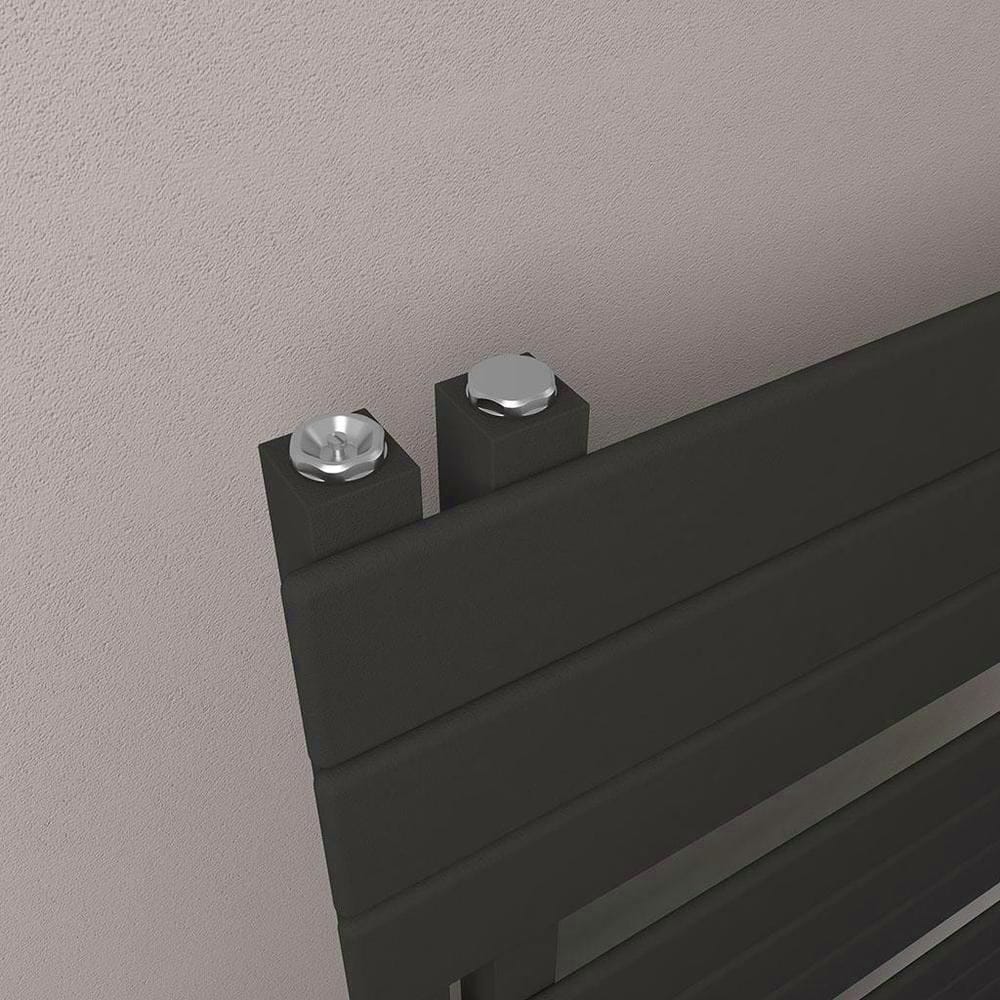 Eastbrook Designer Towel Radiator Eastbrook Helmsley Straight Vertical Designer Towel Rail in Matt Black