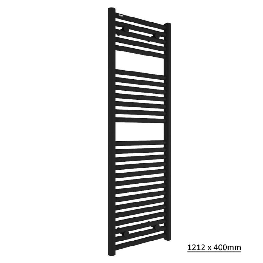 Tissino Ladder Rails Tissino Hugo2 Designer Towel Radiator in Anthracite 1212 x 400 / Central Heating