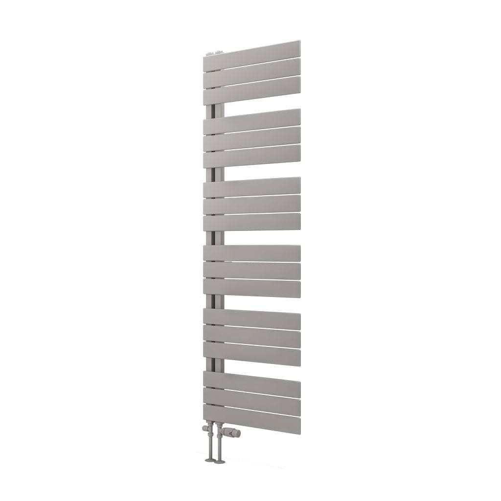 Eastbrook Designer Towel Radiator Eastbrook Helmsley Straight Vertical Designer Towel Rail in Matt Grey 1640 x 600 / Dual Fuel