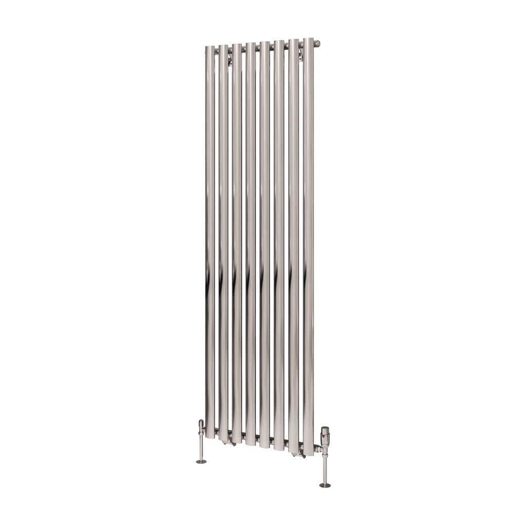 Eastbrook Panel Radiators Eastbrook Tunstall Straight Vertical Designer Radiator in Chrome