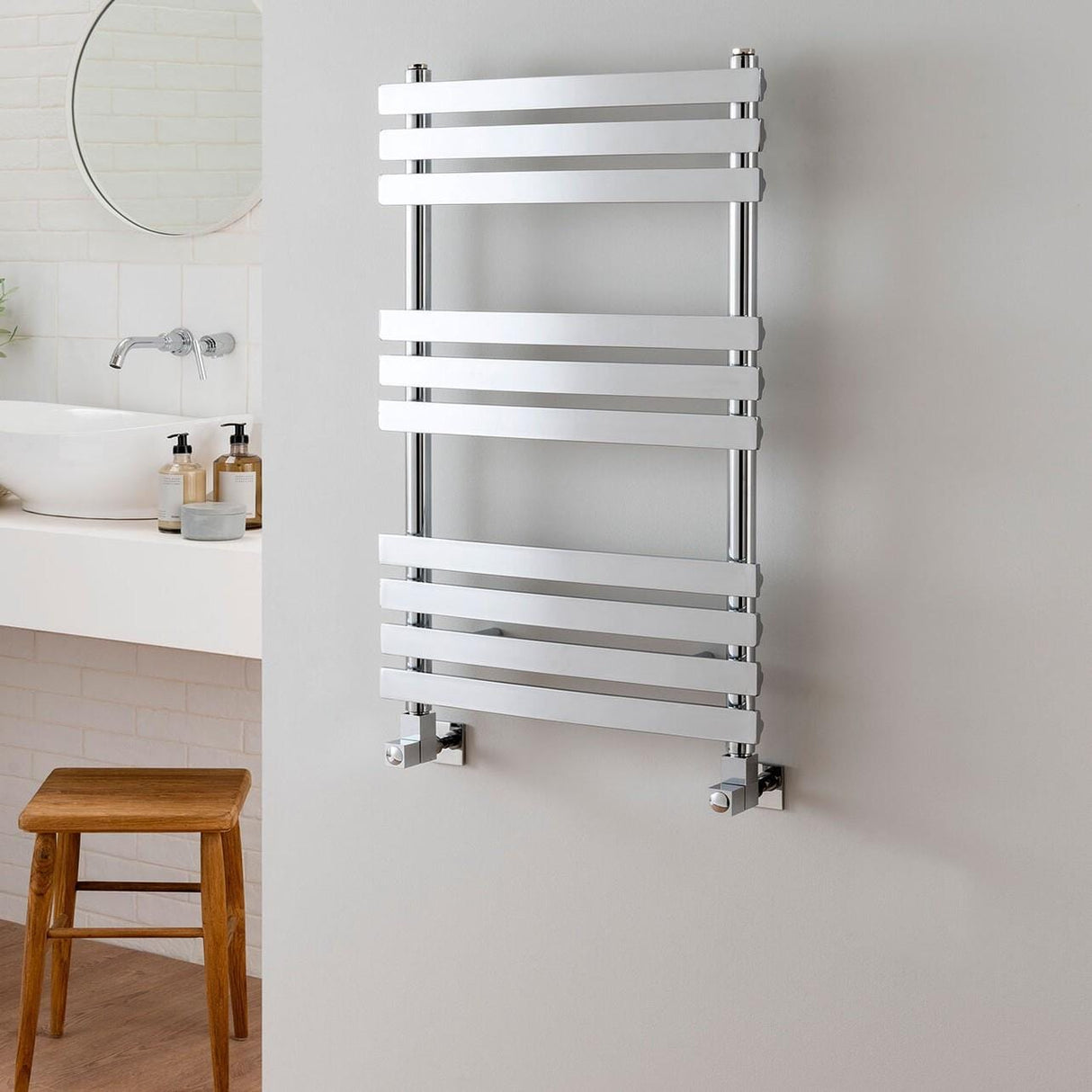 Vogue Designer Towel Radiators Vogue Arc Designer Towel Radiator in Chrome