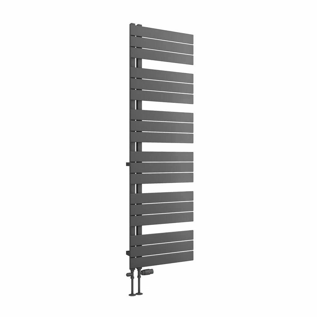 Eastbrook Designer Towel Radiator Eastbrook Helmsley Straight Vertical Designer Towel Rail in Matt Anthracite 1640 x 500 / Electric Only