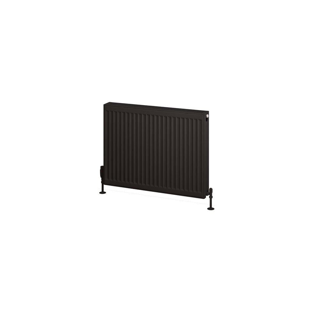 Aquarius Bathrooms Type 22 Aquarius Type 22 Compact Panel Radiator in Matt Black