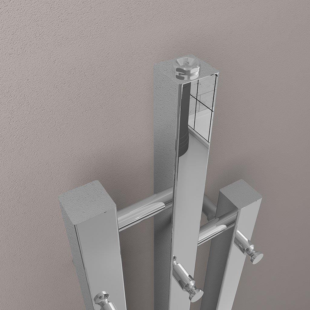 Eastbrook Designer Towel Radiators Eastbrook Conwy Vertical Designer Radiator - 1200 x 220mm - Chrome