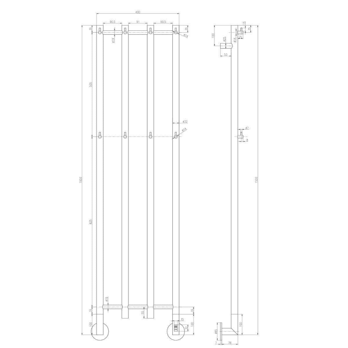 Aquarius Unique Radiator Aquarius DigiTherm Solara Dry Electric Radiator with LCD Display