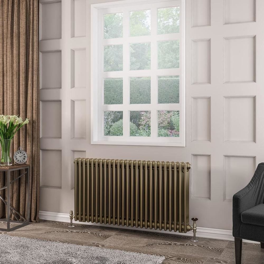 Eastbrook Column Radiator Eastbrook Rivassa Traditional 3 Column Radiator in Bronze Effect 600 x 1148 / Central Heating