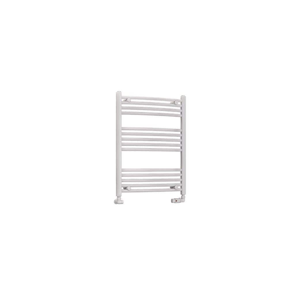 Totally Rads Ladder Rails Eastbrook Wendover Curved Vertical Heated Towel Rail in White