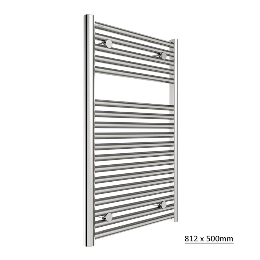 Tissino Ladder Rails Tissino Hugo2 Designer Towel Radiator in Chrome 812 x 500 / Central Heating