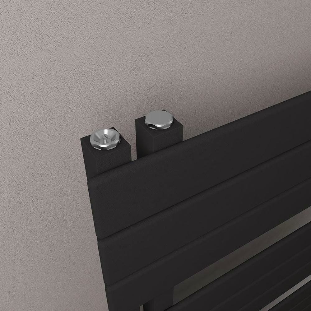 Eastbrook Designer Towel Radiator Eastbrook Helmsley Straight Vertical Designer Towel Rail in Matt Black