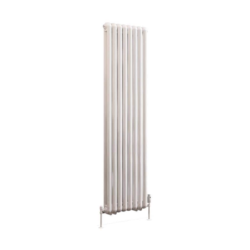 Eastbrook Column Radiators Eastbrook Rubano Straight Vertical Traditional Column Radiator in Gloss White