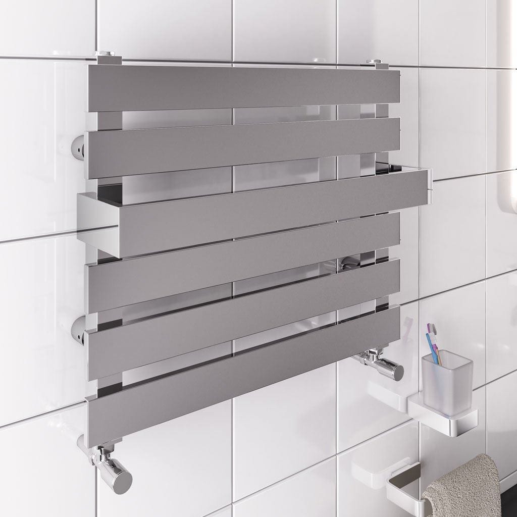 Eastbrook Designer Towel Radiators Eastbrook Ascona Straight Horizontal Towel Rail in Chrome