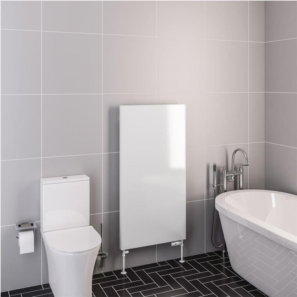 Eastbrook Flat Panel Radiator Eastbrook Wingrave Flat Panel Radiator In Gloss White 1200 x 610mm / Electric Only