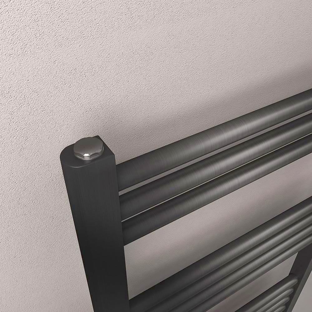 Eastbrook Wendover Straight Heated Towel Rail in Brushed Gunmetal