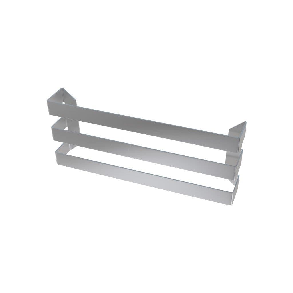 Eastbrook Radiator Towel Hangers Eastbrook Flat Triple Towel Hanger 470mm / Brushed Stainless Steel
