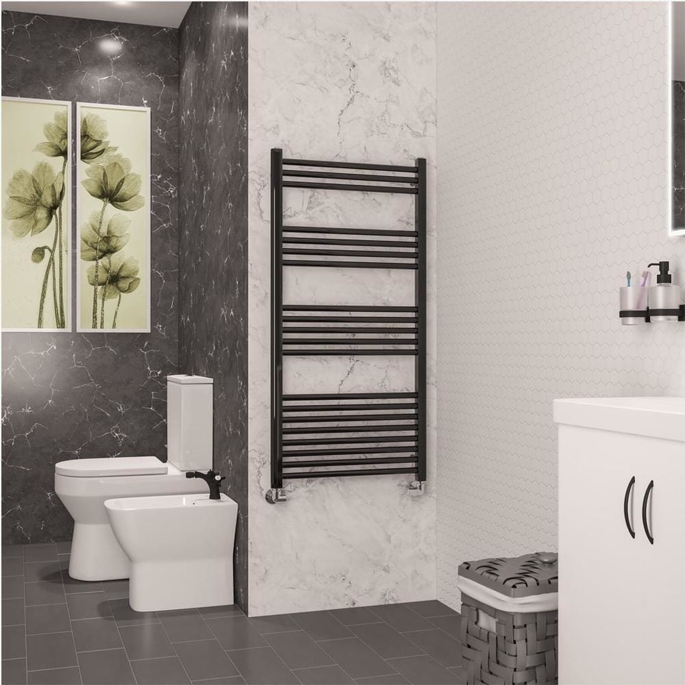 Eastbrook Wendover Straight Heated Towel Rail in Black Gold
