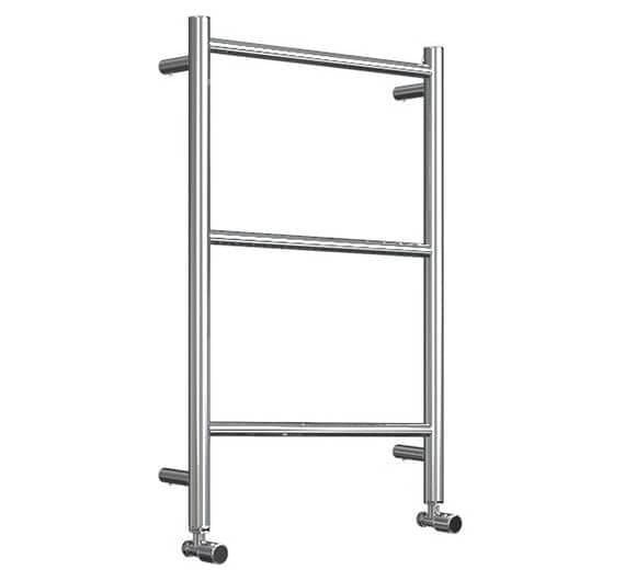 Vogue Ladder Rail Vogue Galaxy Straight Heated Towel Rail in Polished Stainless Steel 700 x 500 / Central Heating