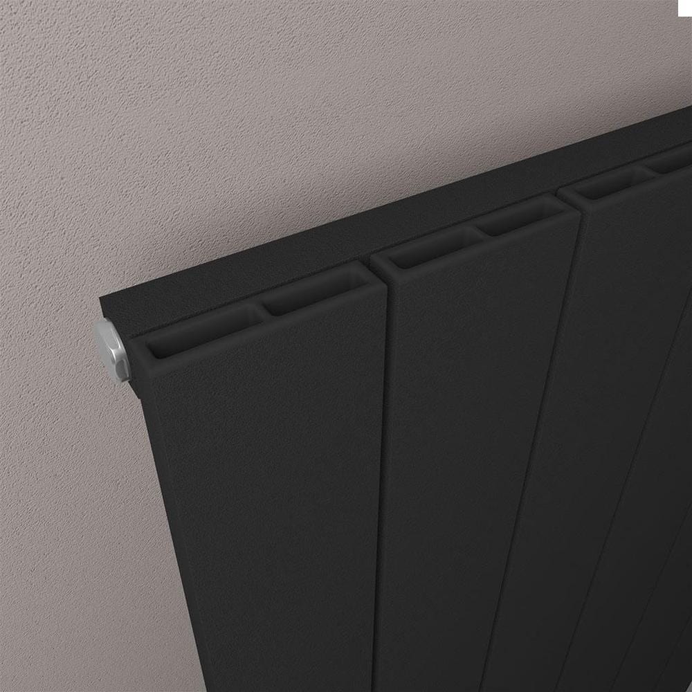 Eastbrook Charlton Vertical Designer Radiator in Matt Black