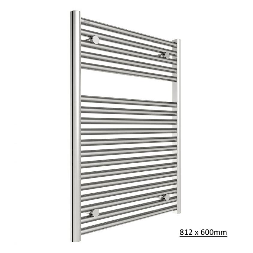 Tissino Ladder Rails Tissino Hugo2 Designer Towel Radiator in Chrome 812 x 600 / Central Heating