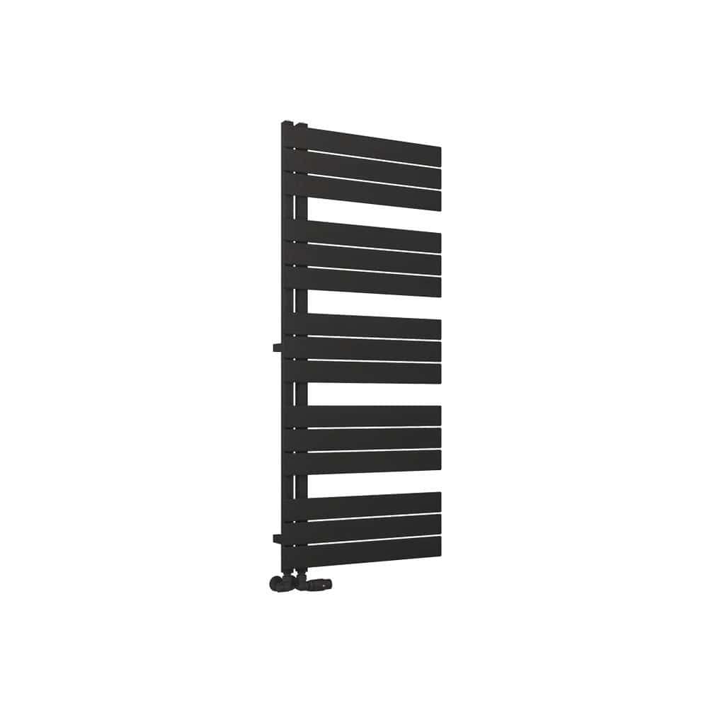 Eastbrook Designer Towel Radiator Eastbrook Helmsley Straight Vertical Designer Towel Rail in Matt Black