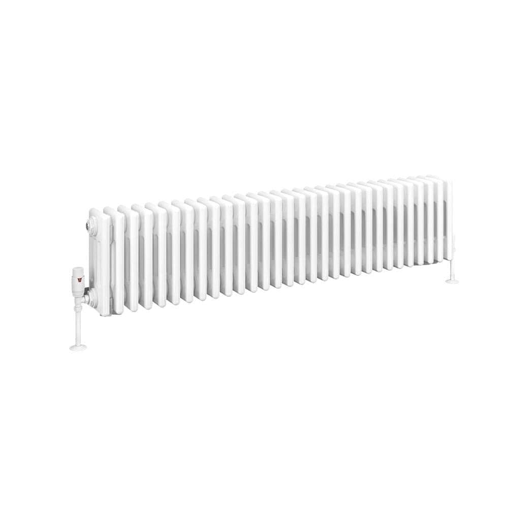 Eastbrook Column Radiator Eastbrook Rivassa Traditional 4 Column Radiator in Gloss White