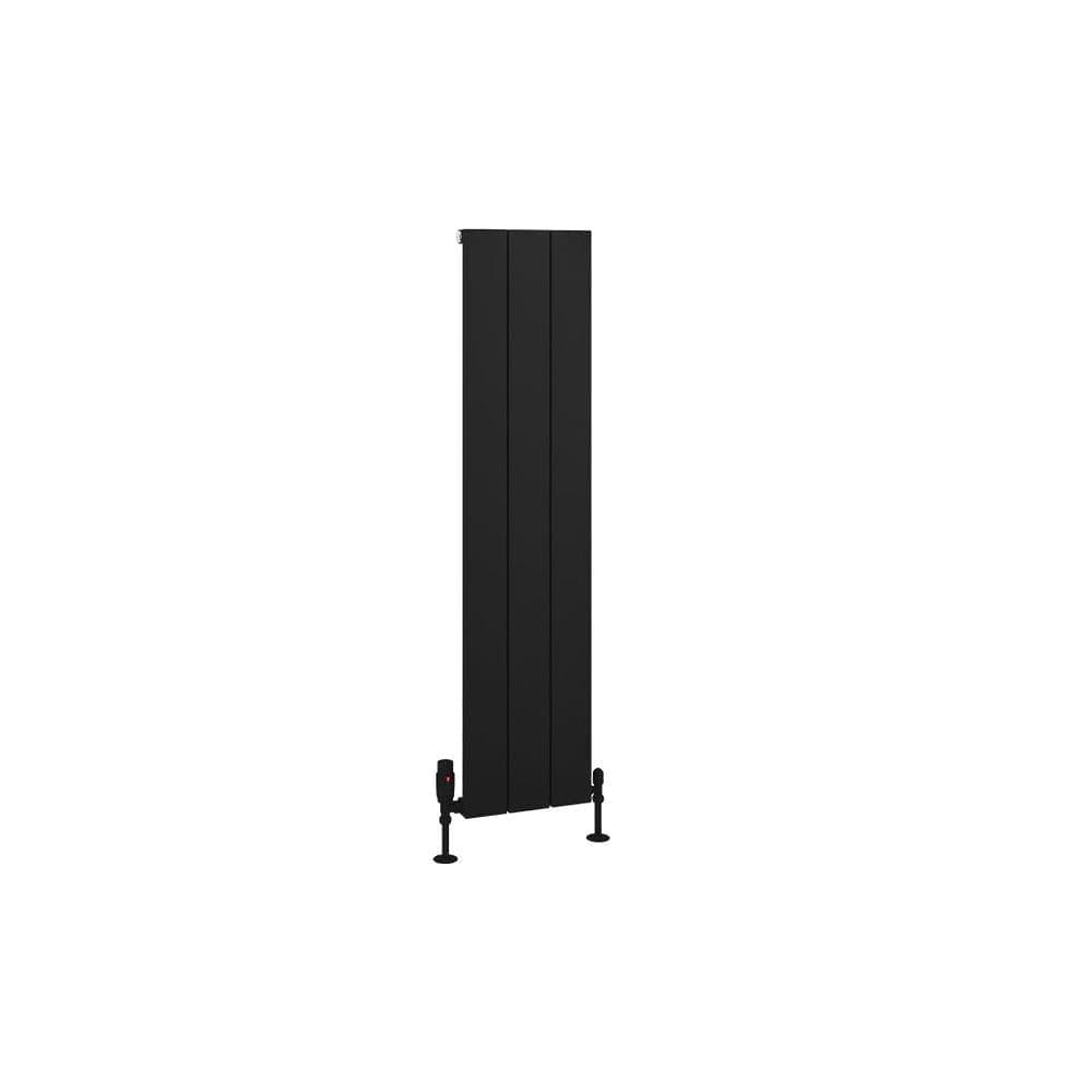 Eastbrook Charlton Vertical Designer Radiator in Matt Black